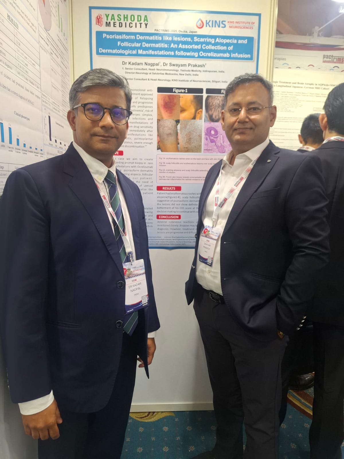 Dr. Swayam Prakash, Senior Consultant & HOD Neurology, KINS Institute of Neuroscience, attended and presented a poster (as Coauthor) at PACTRIMS Congress 2025 held in Osaka, Japan .